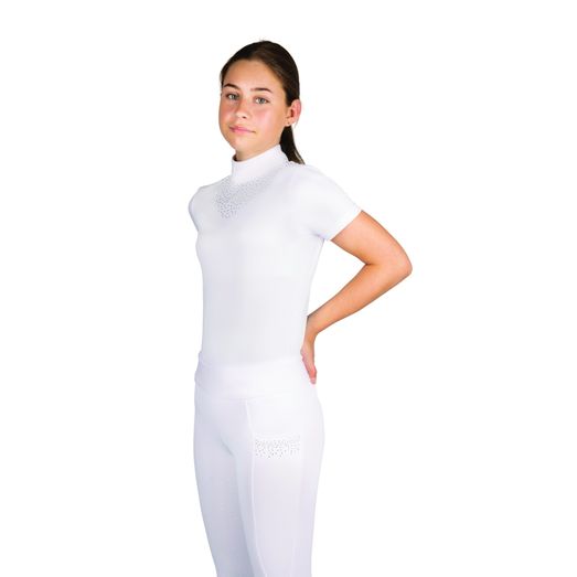 Hy Equestrian Children'S Roka Regal Show Shirt White