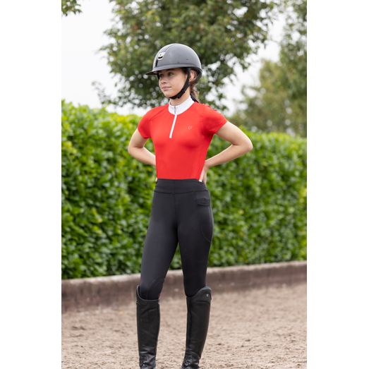 Hy Equestrian Children's Selah Competition Riding Tights - Black - 7-8 Years