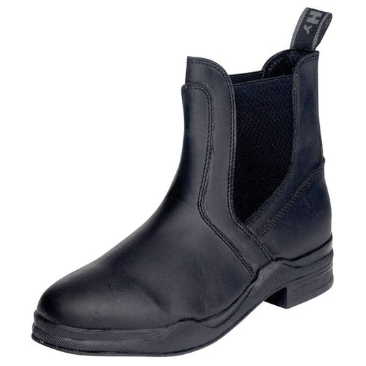 Hy Equestrian Children's Wax Leather Jodhpur Boot - Black
