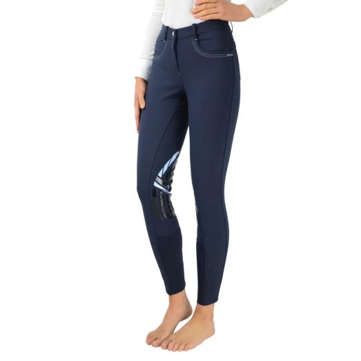Hy Equestrian Corby Cool Ladies Breeches - Navy