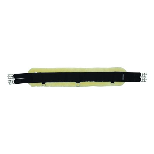 Hy Equestrian Detachable Faux Fur Elasticated Girth - Natural/Black