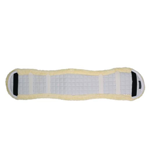 Hy Equestrian Dressage Fleece Girth Cover - White/Natural