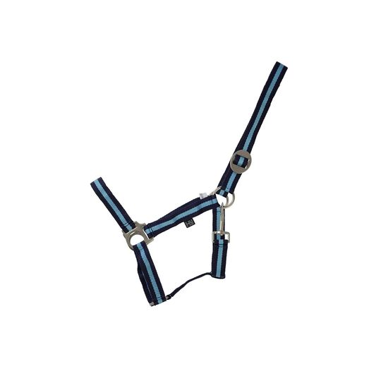 Hy Equestrian Duo Head Collar - Navy/Light Blue
