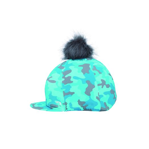 Hy Equestrian DynaForce Hat Cover - Pacific/Grey