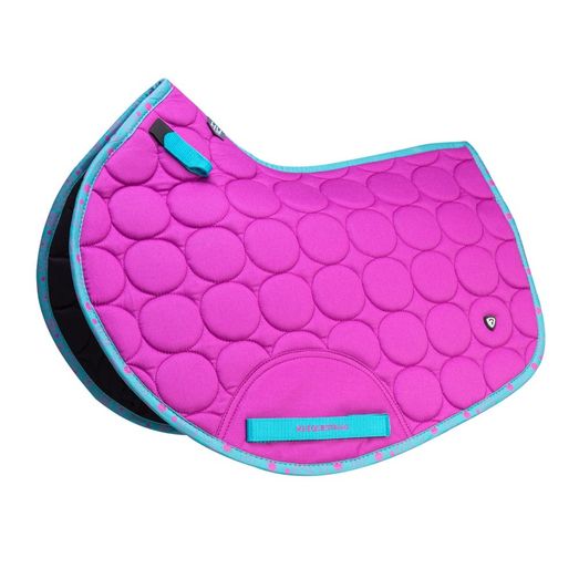 Hy Equestrian DynaMizs Ecliptic Close Contact Saddle Pad - Plum/Teal