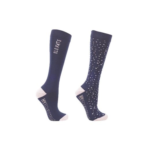 Hy Equestrian Elevate Allure Mizs Socks (Pack of 2) - Mizs 12-4