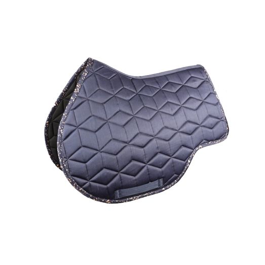 Hy Equestrian Elevate Allure Saddle Pad - Navy/Rose Gold