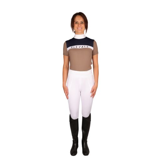 Hy Equestrian Elevate Allure Show Shirt - Navy/Fossil/White
