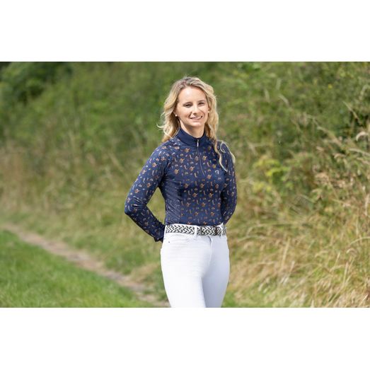 Hy Equestrian Elevate Country Base Layer - Navy/Fossil