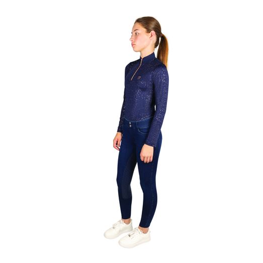 Hy Equestrian Elevate Denim Breeches - Dark Blue