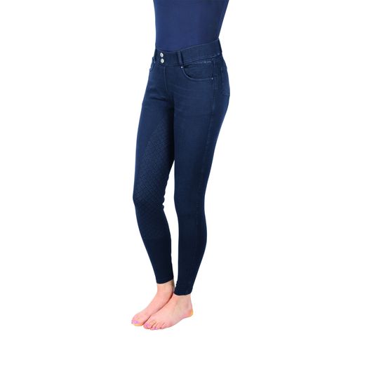 Hy Equestrian Elevate Mizs Denim Breeches - Dark Blue