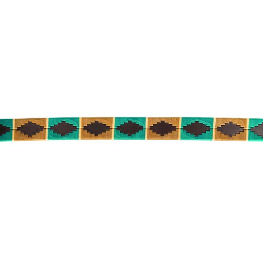 Hy Equestrian Elevate Polo Belt - Teal/Mocha/Beige