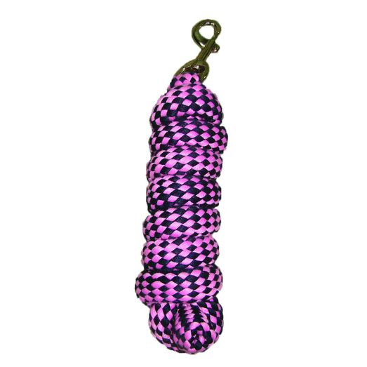 Hy Equestrian Extra Thick Extra Soft Lead Rope - Navy/Pink
