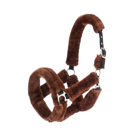 Hy Equestrian Fab Fleece Headcollar - Brown