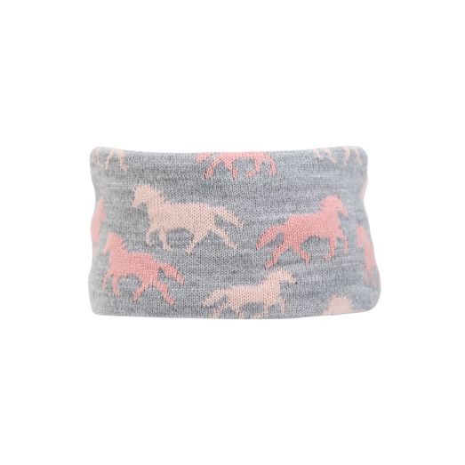 Hy Equestrian Flaine Children's Headband - Grey/Pink