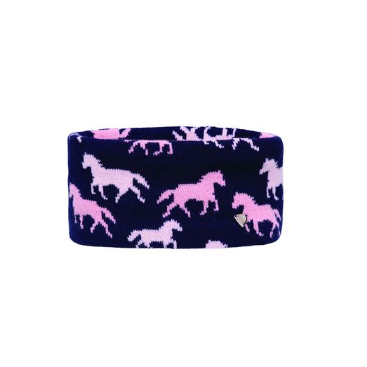 Hy Equestrian Flaine Children's Headband - Navy/Pink