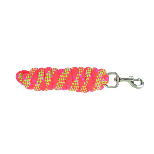 Hy Equestrian Fleck Lead Rope - Neon Orange/Neon Green/Hot Pink