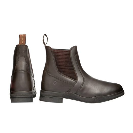 Hy Equestrian Fleece Lined Wax Leather Jodhpur Boot - Brown