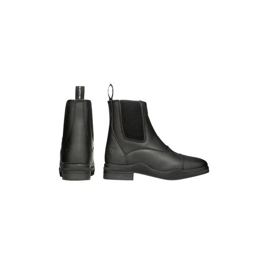 Hy Equestrian Fleece Lined Wax Leather Zip Jodhpur Boot - Black