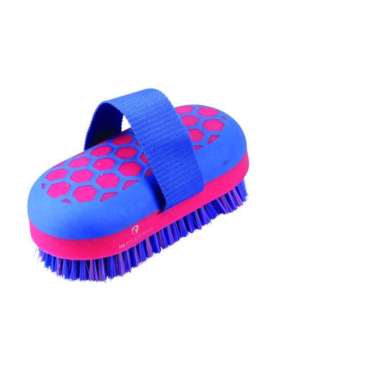 Hy Equestrian Glitter Body Brush - Blue/Pink