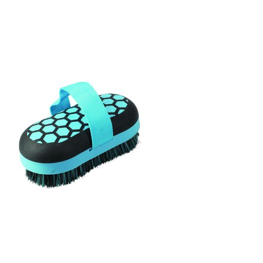 Hy Equestrian Glitter Body Brush - Navy/Blue