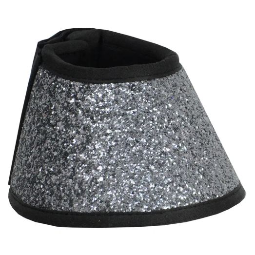 Hy Equestrian Glitter Over Reach Boots - Silver Glitter