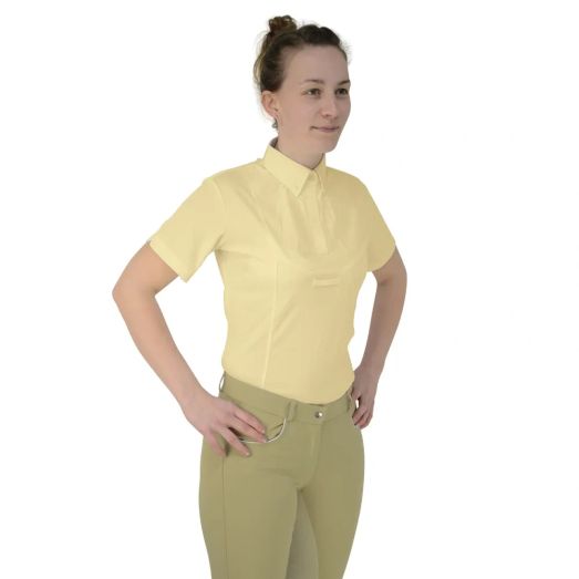 Hy Equestrian Ladies Tilbury Short Sleeved Shirt - Yellow