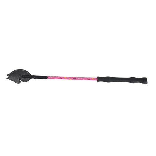 Hy Equestrian Little Rider's Whip - Pink/Silver/Yellow, White &amp; Black Horses