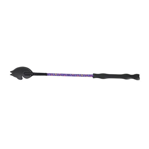 Hy Equestrian Little Rider's Whip - Purple/Silver/Yellow, Pink &amp; Black Horses