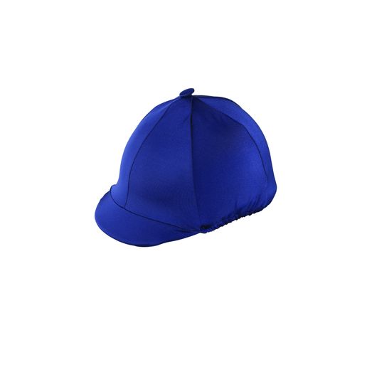 Hy Equestrian Lycra Hat Cover with Peak Pocket - Navy