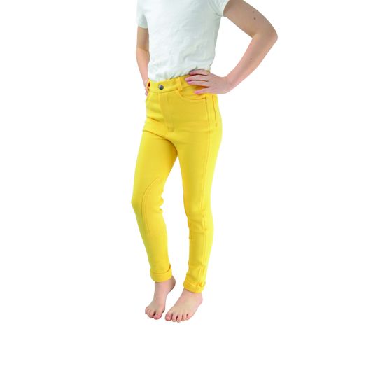 Hy Equestrian Melton Children's Jodhpurs - Canary