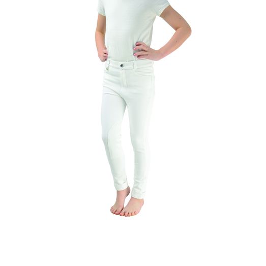 Hy Equestrian Melton Children's Jodhpurs - White