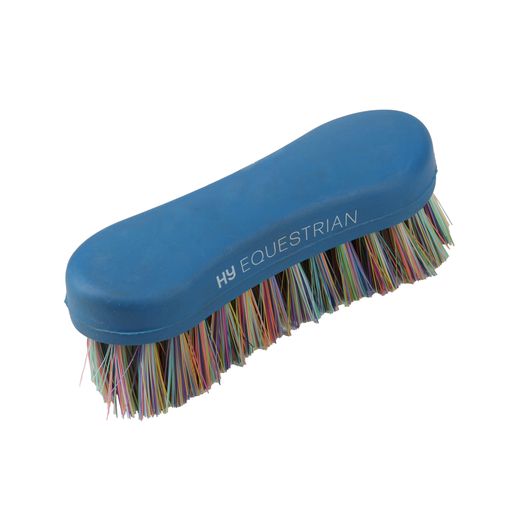 Hy Equestrian Multi Colour Face Brush - Blue/Multi Colour