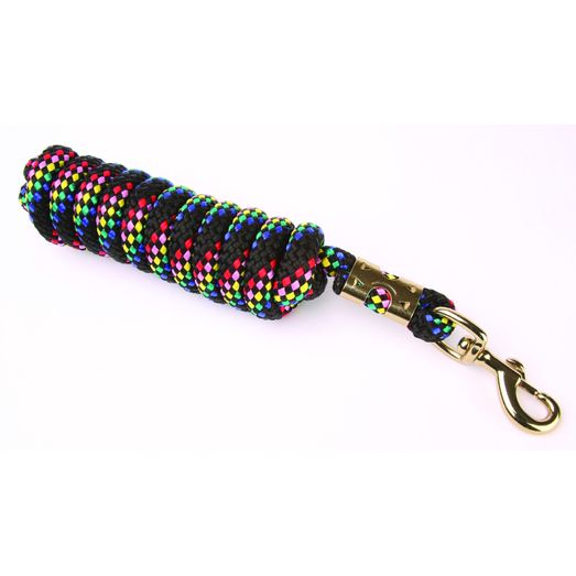 Hy Equestrian Plaited Lead Rope - Black Multi