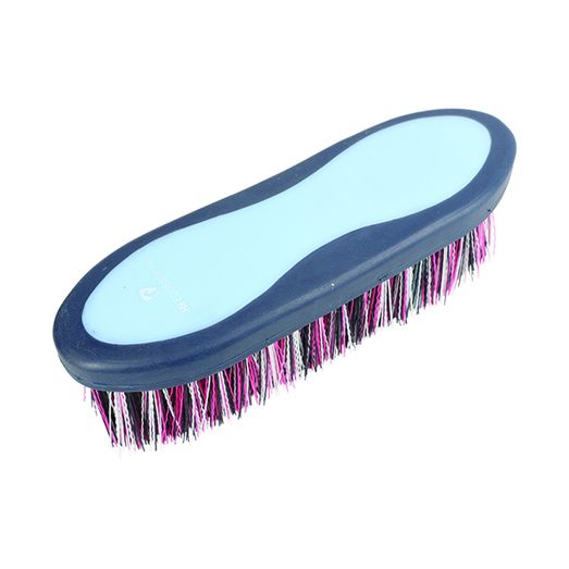 Hy Equestrian Pro Groom Dandy Brush - Blue/Light Blue
