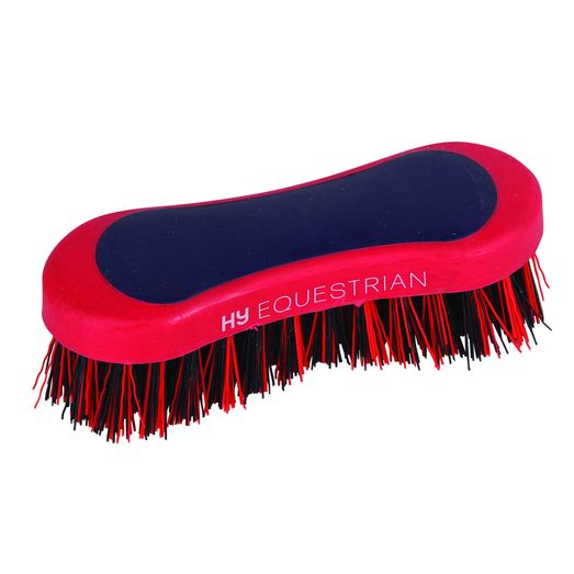 Hy Equestrian Pro Groom Hoof Brush - Red/Navy