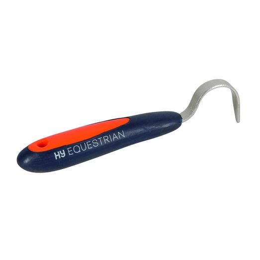 Hy Equestrian Pro Groom Hoof Pick - Navy/Orange