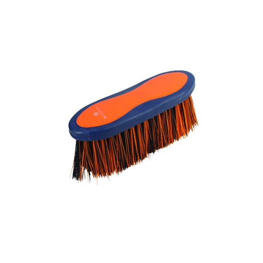 Hy Equestrian Pro Groom Long Bristle Dandy Brush - Navy/Orange