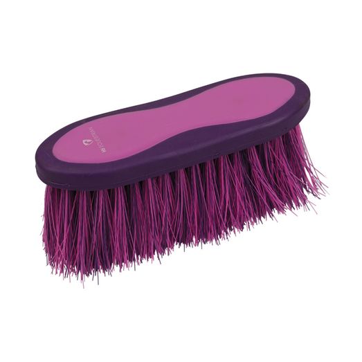 Hy Equestrian Pro Groom Long Bristle Dandy Brush - Purple/Pink