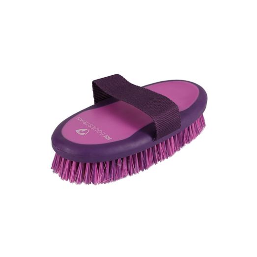 Hy Equestrian Pro Groom Sponge Brush - Purple/Pink