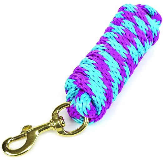 Hy Equestrian Pro Lead Rope - Raspberry/Turquoise