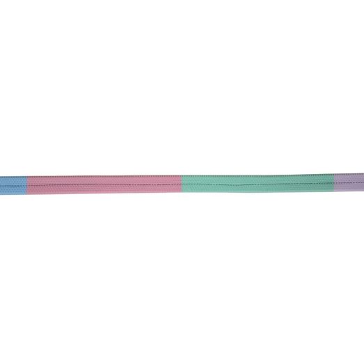 Hy Equestrian Rubber Covered Training Reins - Lilac/Ice Mint/Baby Pink/Baby Blue