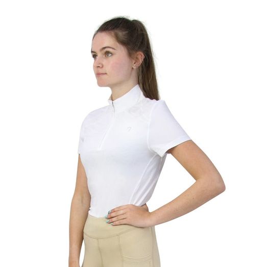 Hy Equestrian Scarlet Show Shirt - White