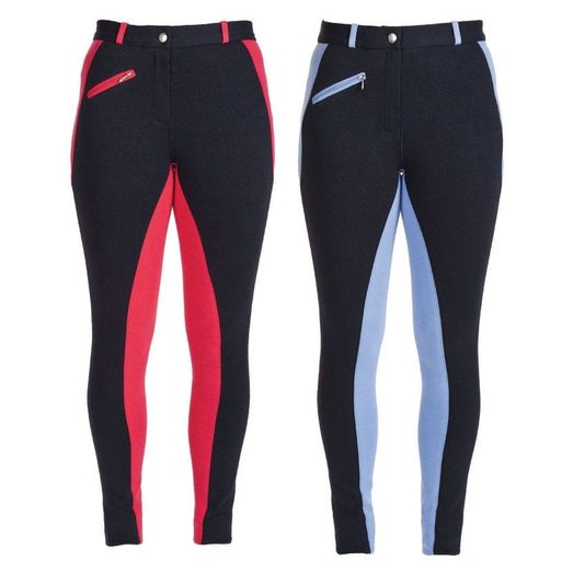 Hy Equestrian Sienna Ladies Jodhpurs - Navy/Cornflower