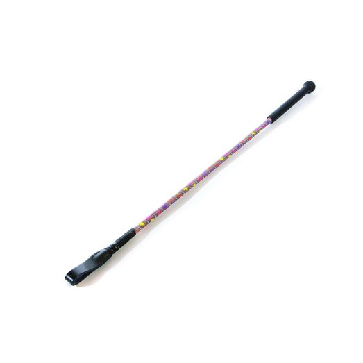 Hy Equestrian Silver Riding Whip - Grey