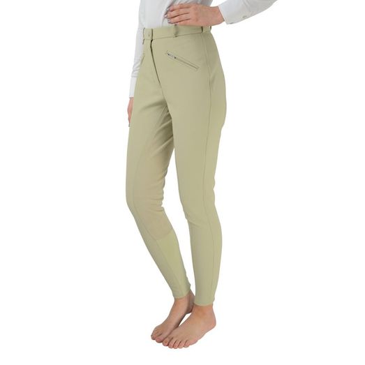 Hy Equestrian Softshell Winter Ladies Breeches - Beige