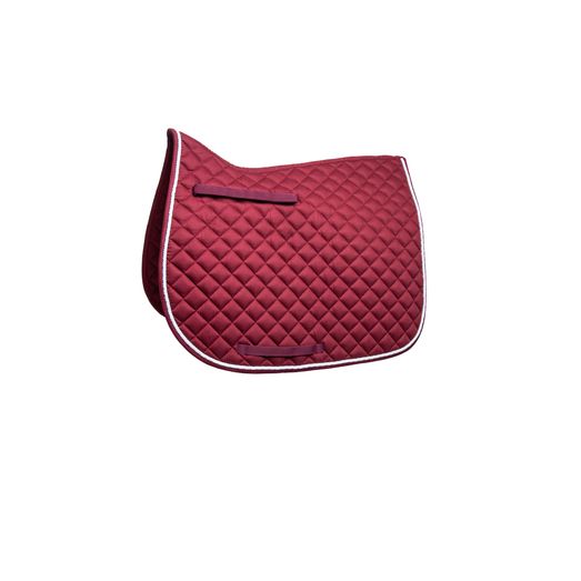 Hy Equestrian Splendid Showjump Saddle Pad - Burgundy/White