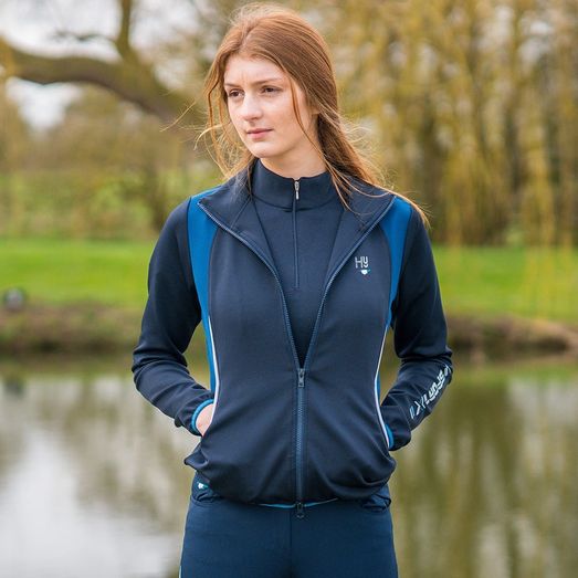 Hy Equestrian Sport Dynamic Jacket - Navy/Petrol Blue