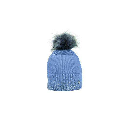 Hy Equestrian Synergy Diamante Bobble Hat - Riviera