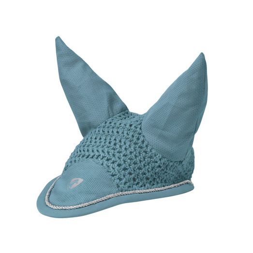 Hy Equestrian Synergy Fly Veil - Aqua/Silver